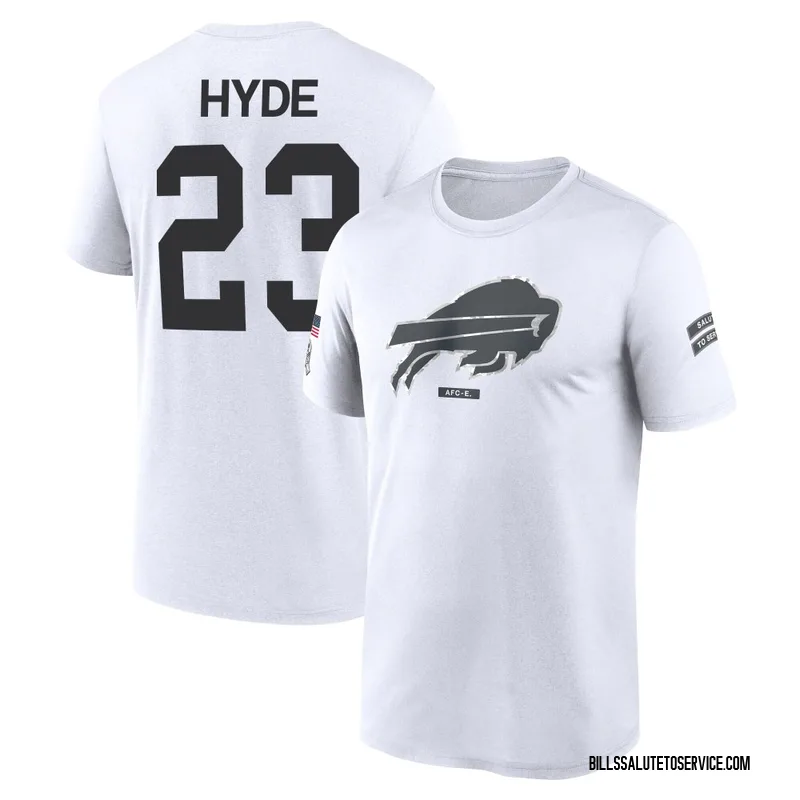 Men's Micah Hyde Buffalo Bills Legend White 2024 Salute to Service Performance T-Shirt