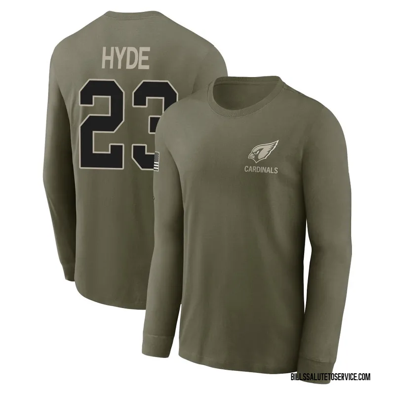 Men's Micah Hyde Buffalo Bills Olive 2025 Salute to Service Sideline Long Sleeve T-Shirt