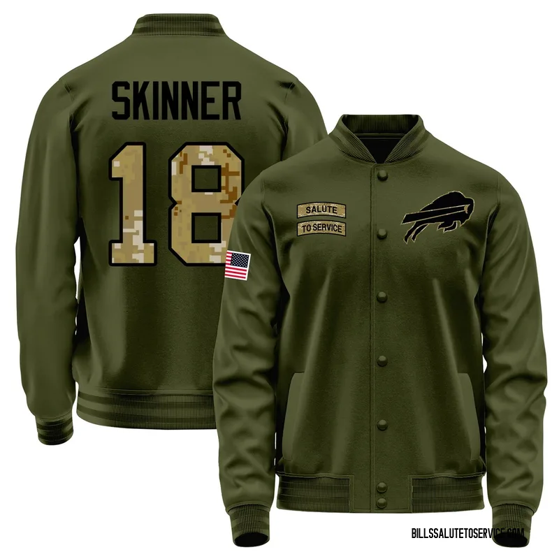 Men's Quentin Skinner Buffalo Bills Olive Salute to Service Sideline Performance Jacket
