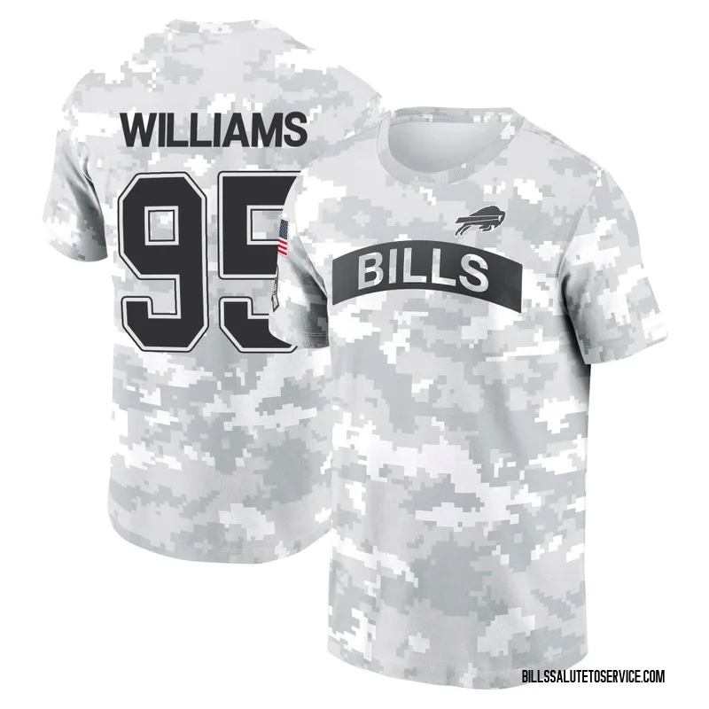 Youth Kyle Williams Buffalo Bills Camo Arctic 2024 Salute to Service Performance T-Shirt