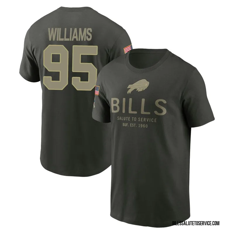 Youth Kyle Williams Buffalo Bills Green Forest/ 2025 Salute to Service Sideline Primary Edge T-Shirt