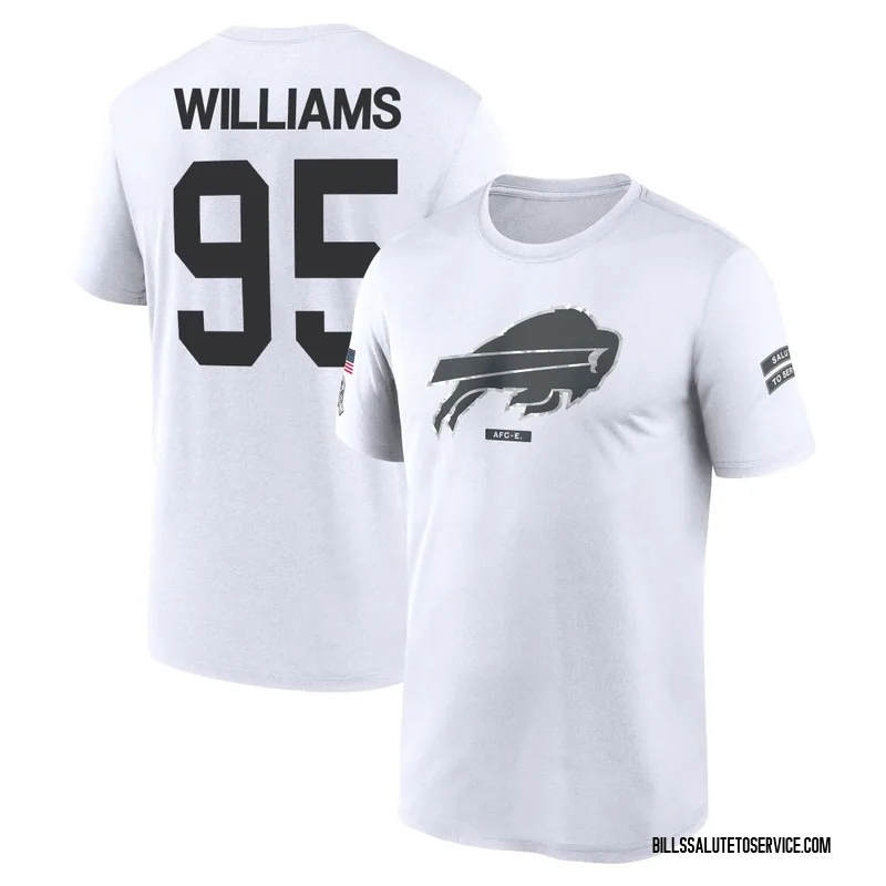 Youth Kyle Williams Buffalo Bills Legend White 2024 Salute to Service Performance T-Shirt