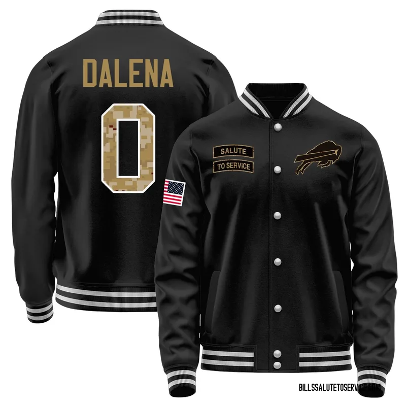 Youth Mac Dalena Buffalo Bills Black Salute to Service Sideline Performance Jacket