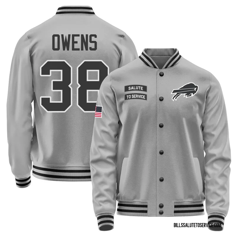 Youth Wande Owens Buffalo Bills Gray Salute to Service Performance Jacket